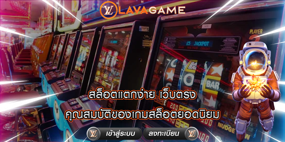 สล็อตแตกง่าย เว็บตรง คุณสมบัติของเกมสล็อตยอดนิยม